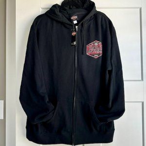 Harley Davidson Full-Zip Hoodie - Boneyard HD - Black 2XL - NWT